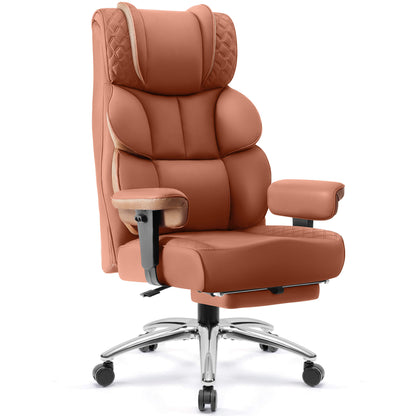 Fauteuil de bureau exécutif en cuir grande taille et large avec support dorsal 309