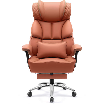 Fauteuil de bureau exécutif en cuir grande taille et large avec support dorsal 309