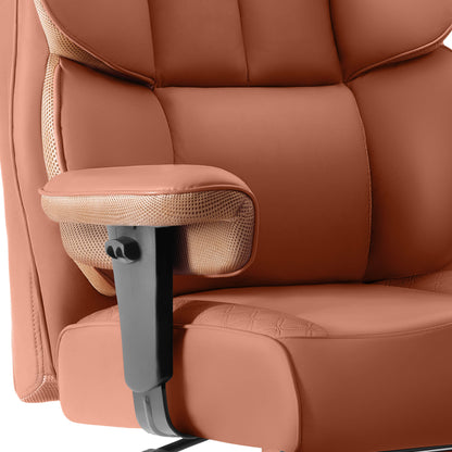Fauteuil de bureau exécutif en cuir grande taille et large avec support dorsal 309