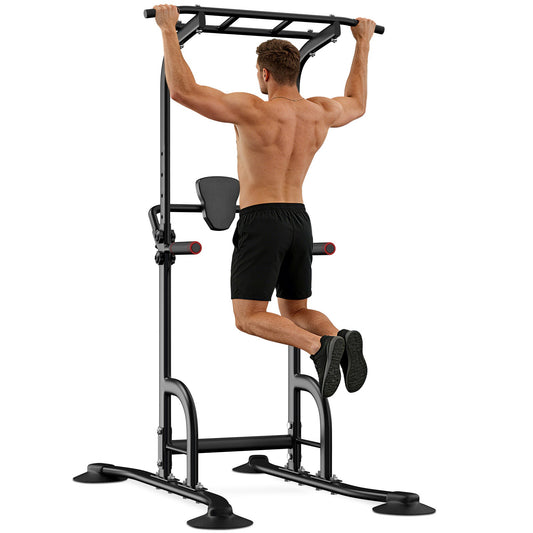 Tour de Puissance Primy, Station de Dips et de Traction à Hauteur Réglable pour Salle de Sport à Domicile, Entraînement de Musculation, Équipement de Fitness 150 kg