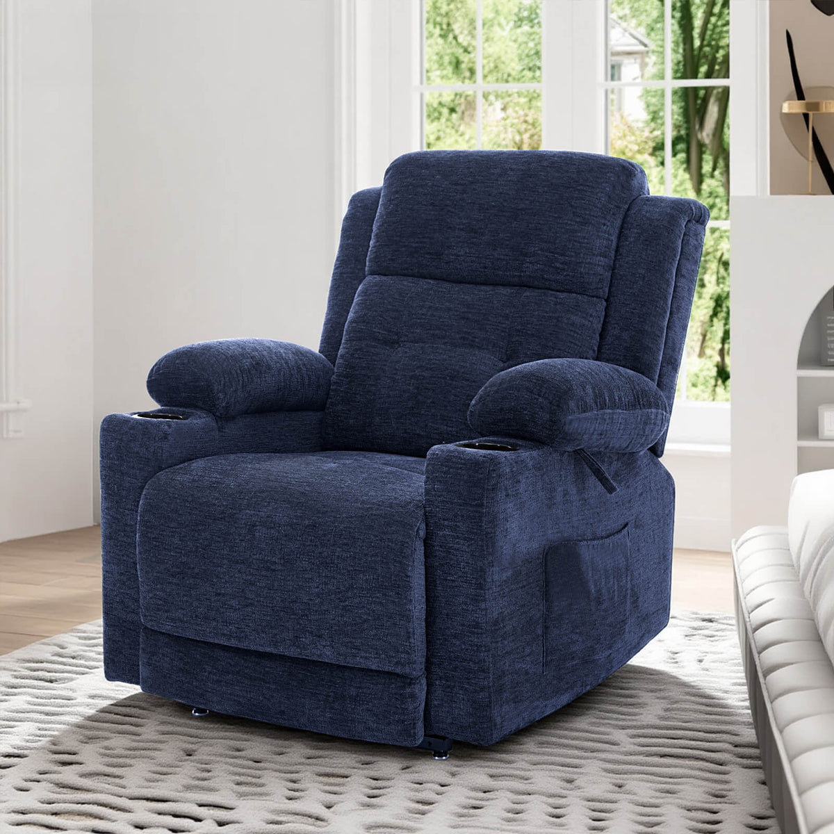 Fauteuil inclinable électrique zéro gravité et position infinie avec massage et chauffage