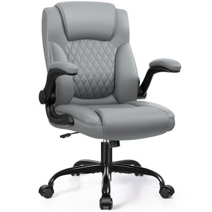 Fauteuil de bureau exécutif grand et large en cuir avec support dorsal 245