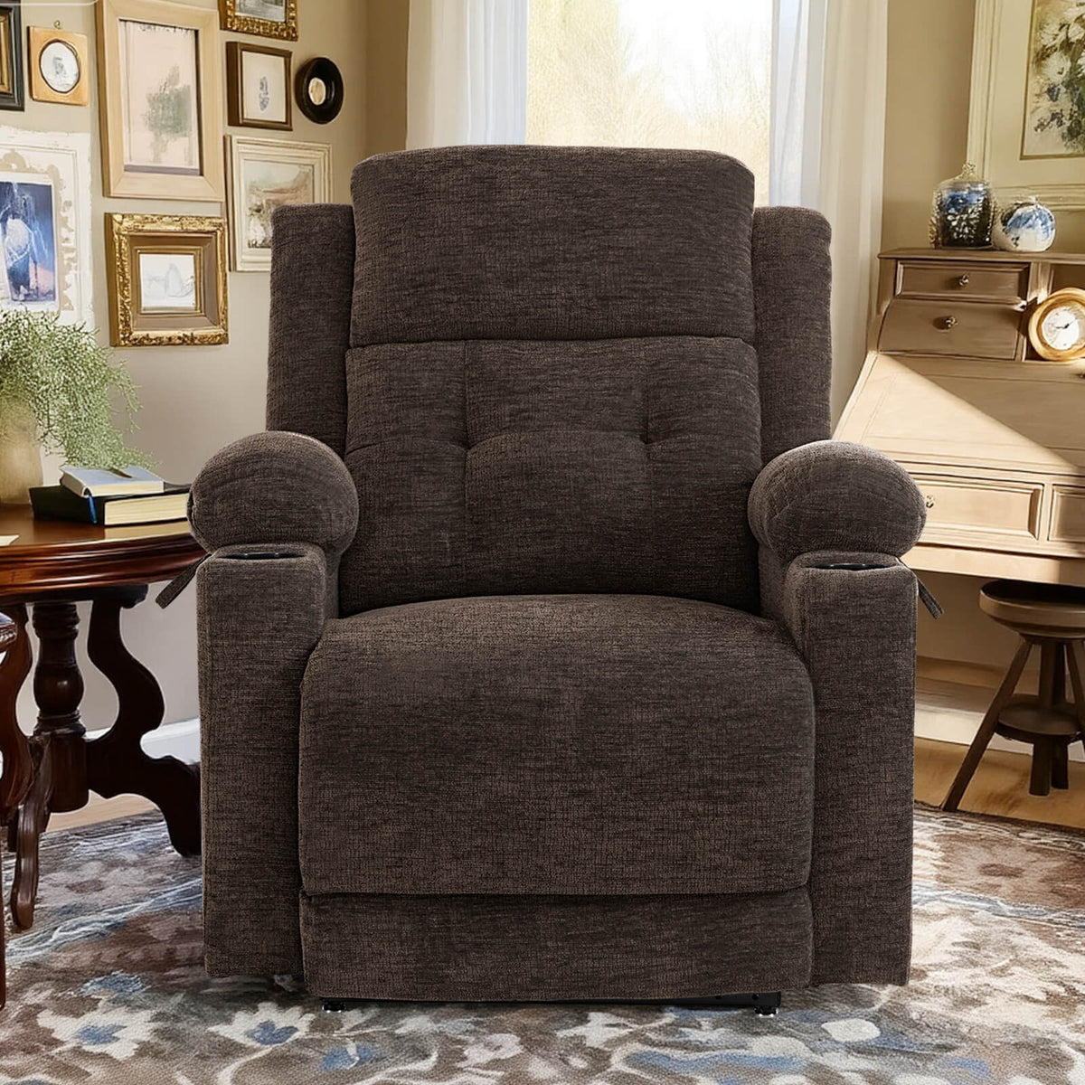 Fauteuil inclinable électrique zéro gravité et position infinie avec massage et chauffage