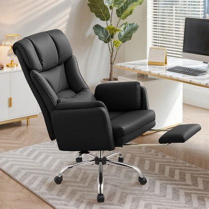 Grand Fauteuil de Bureau de Direction avec Soutien Lombaire Ergonomique 6088