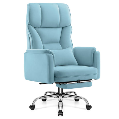 Grand Fauteuil de Bureau de Direction avec Soutien Lombaire Ergonomique 6088