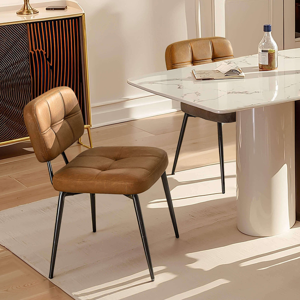 Chaises de salle à manger rembourrées (lot de 2)