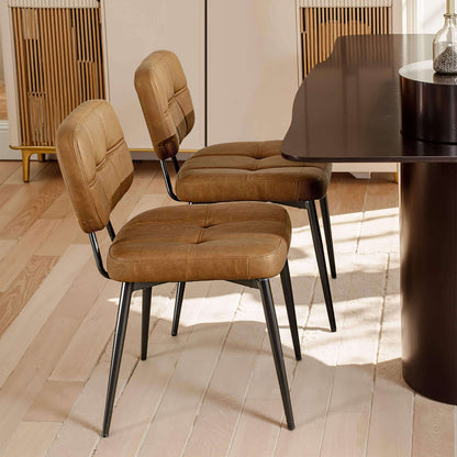Chaises de salle à manger rembourrées (lot de 2)