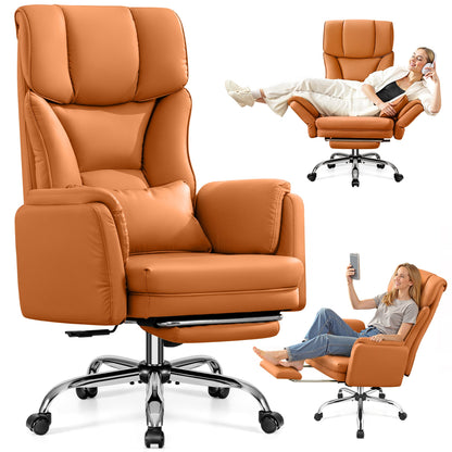 Grand Fauteuil de Bureau de Direction avec Soutien Lombaire Ergonomique 6088