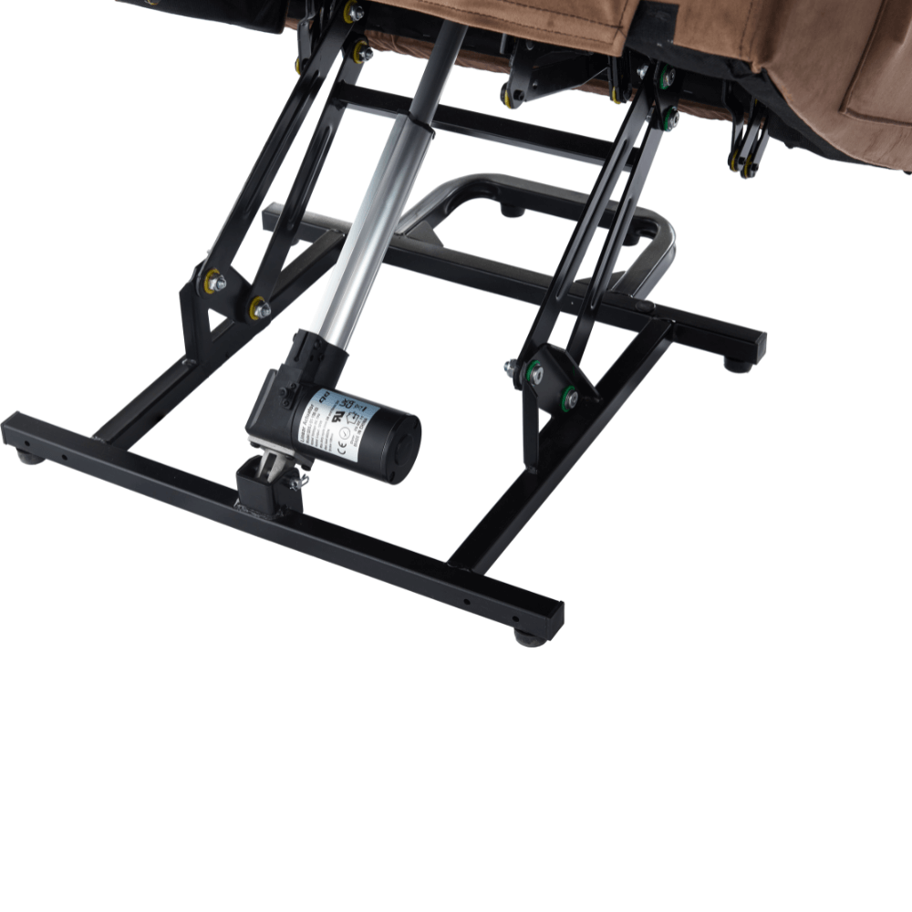 Fauteuil inclinable releveur électrique à positions infinies avec massage et chauffage pour personnes âgées