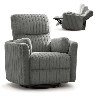 Fauteuil inclinable planeur pour chambre de bébé avec ports USB et repose-pieds