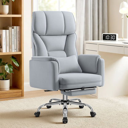 Grand Fauteuil de Bureau de Direction avec Soutien Lombaire Ergonomique 6088