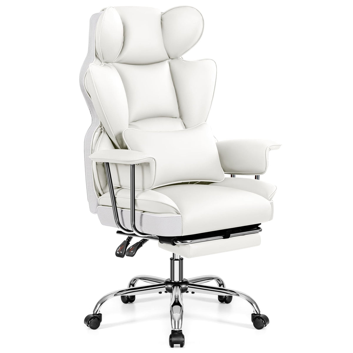 Chaise de bureau exécutive en cuir grand format avec support dorsal