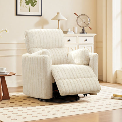 Fauteuil inclinable planeur pour chambre de bébé avec ports USB et repose-pieds