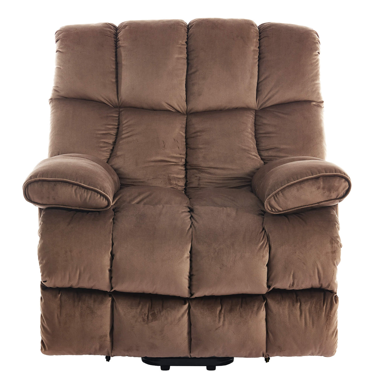 Fauteuil inclinable releveur électrique à positions infinies avec massage et chauffage pour personnes âgées