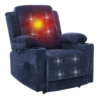 Fauteuil inclinable électrique zéro gravité et position infinie avec massage et chauffage