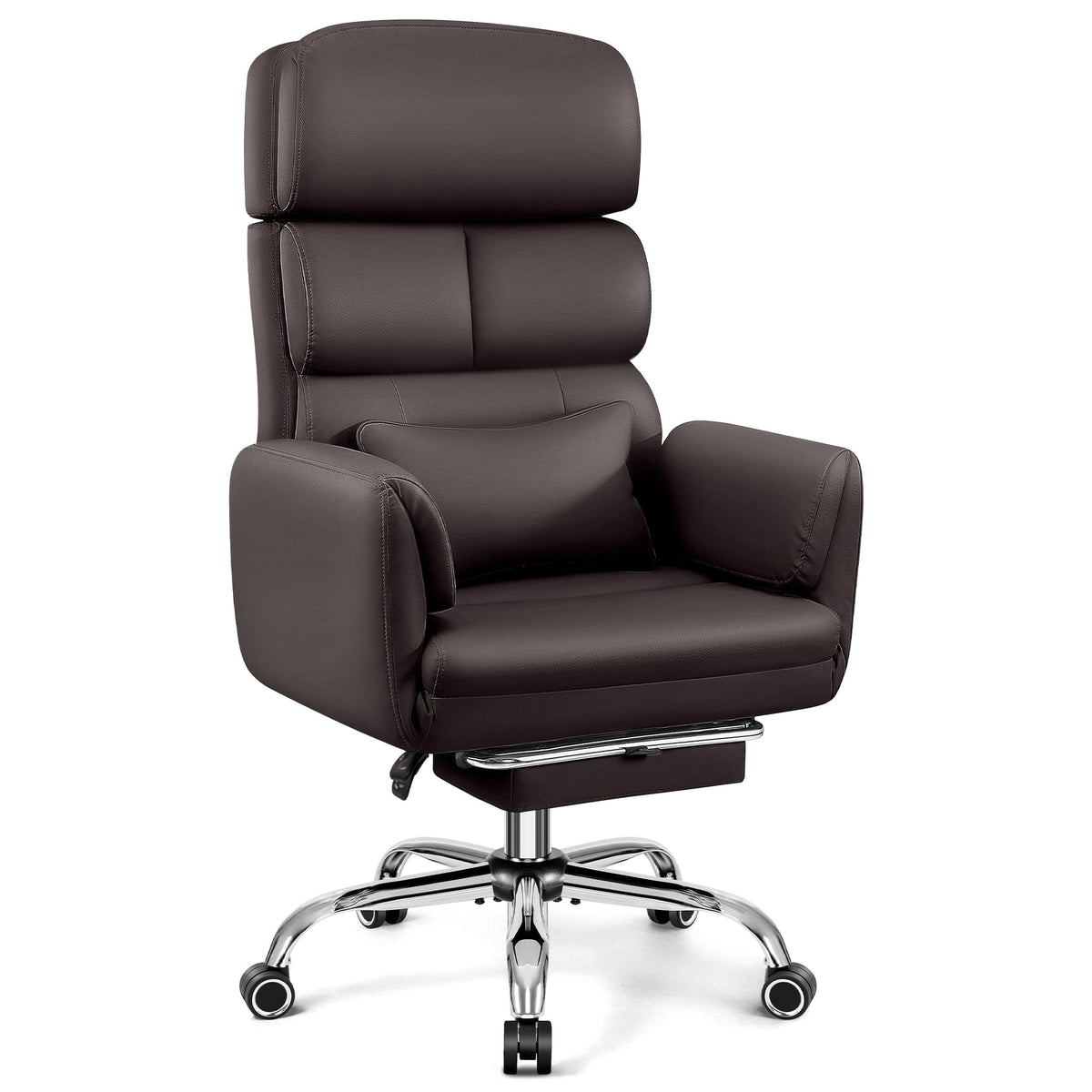 Grand Fauteuil de Bureau de Direction avec Soutien Lombaire Ergonomique 6088