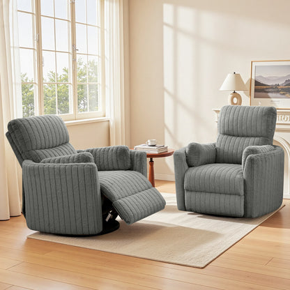 Fauteuil inclinable planeur pour chambre de bébé avec ports USB et repose-pieds