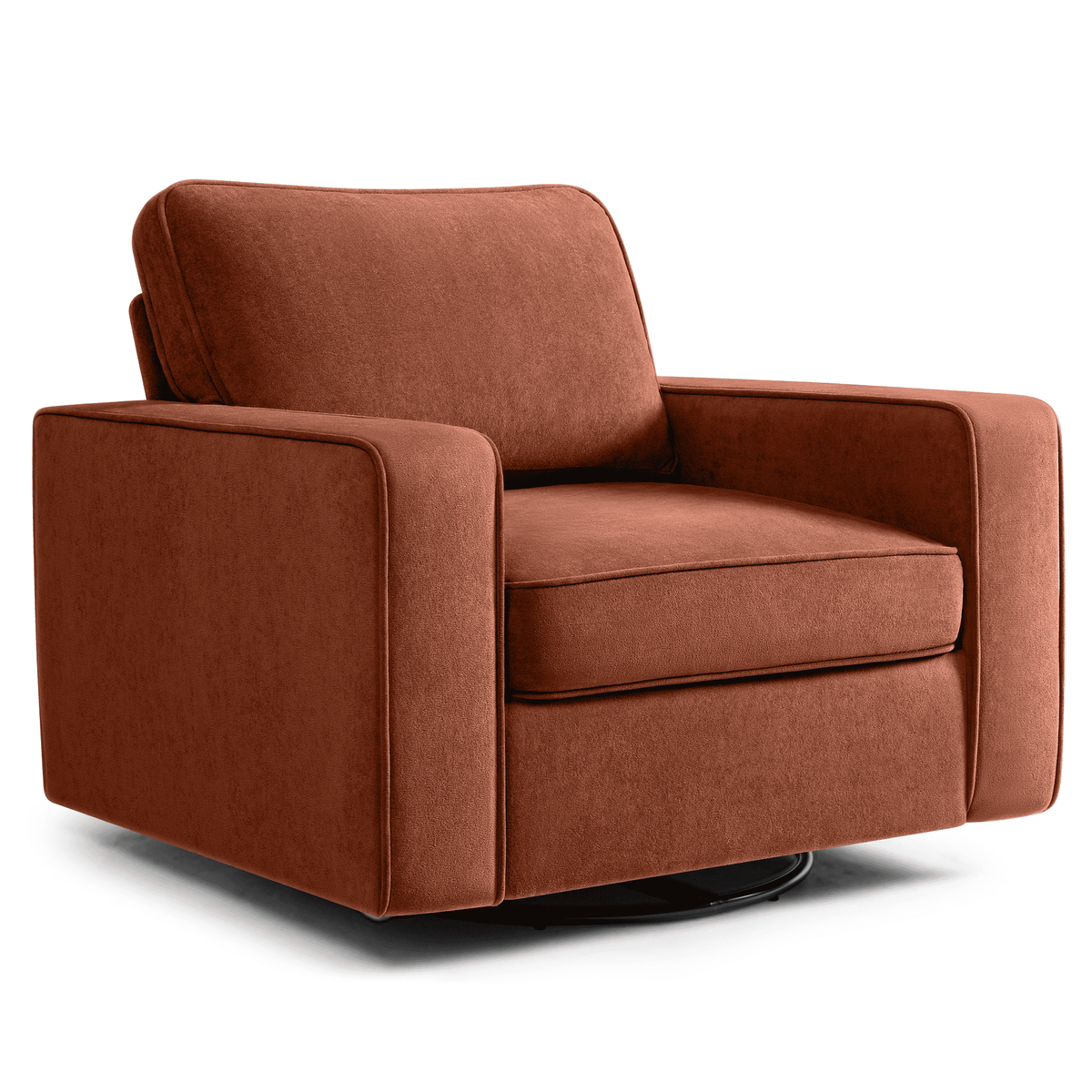 Fauteuil pivotant moderne en forme de tonneau