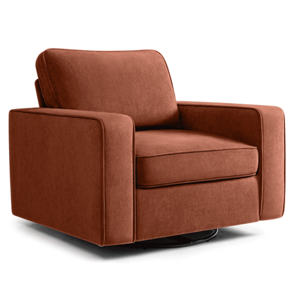 Fauteuil pivotant moderne en forme de tonneau