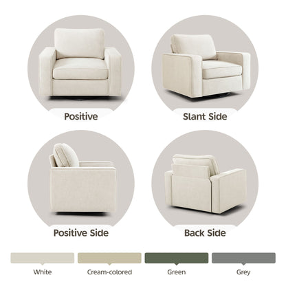 Fauteuil pivotant moderne en forme de tonneau