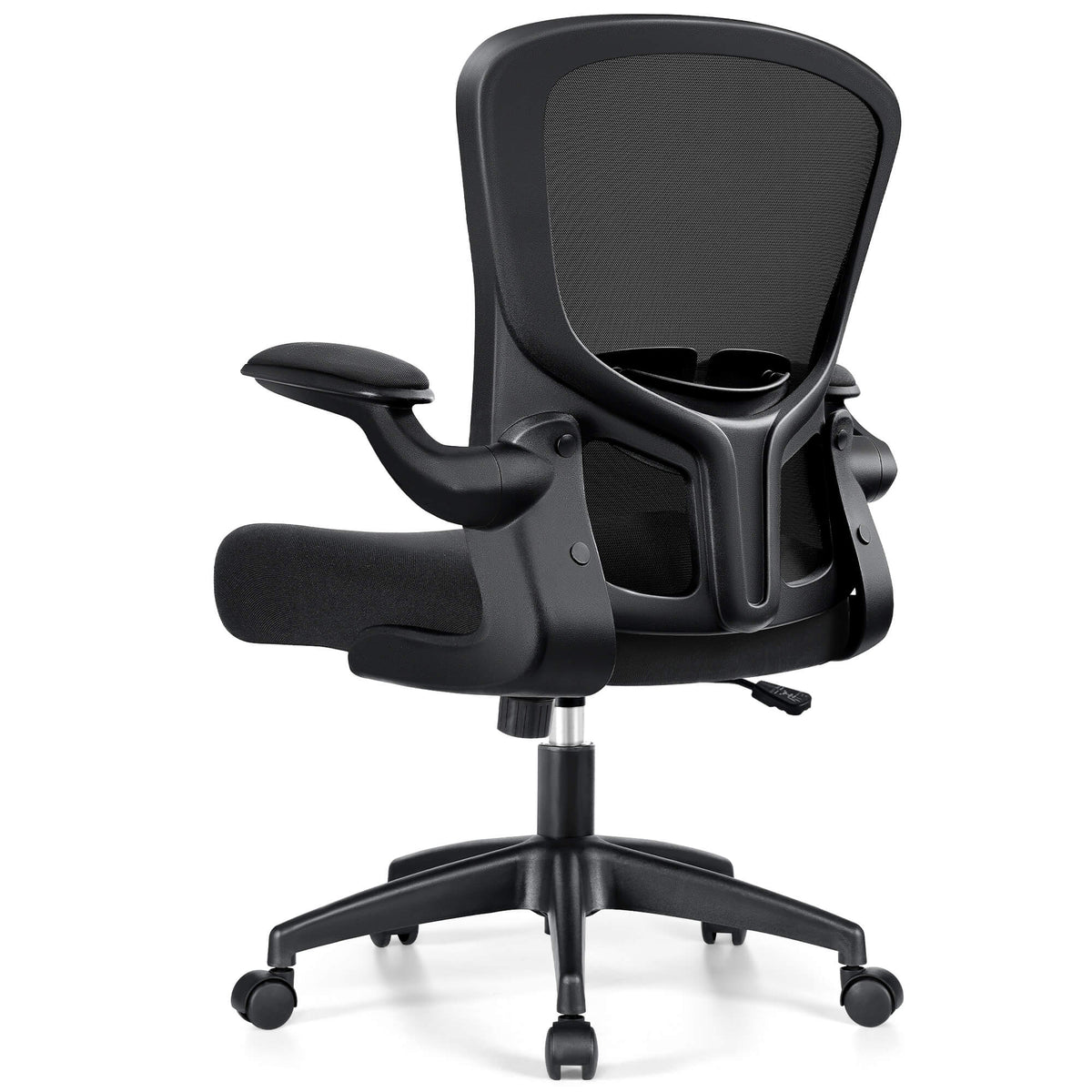 Fauteuil de bureau ergonomique avec support lombaire réglable et accoudoirs relevables 936-C