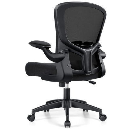 Fauteuil de bureau ergonomique avec support lombaire réglable et accoudoirs relevables 936-C