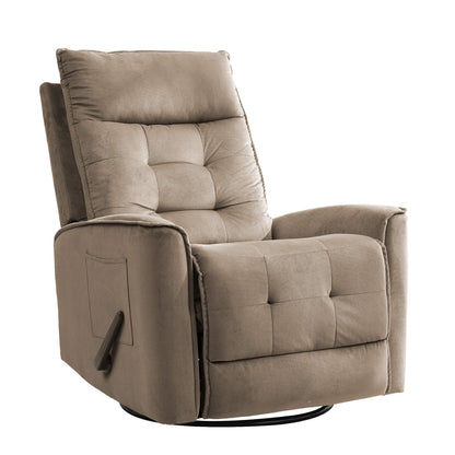 Fauteuil inclinable pivotant et à bascule manuel, fauteuil à bascule pour chambre de bébé