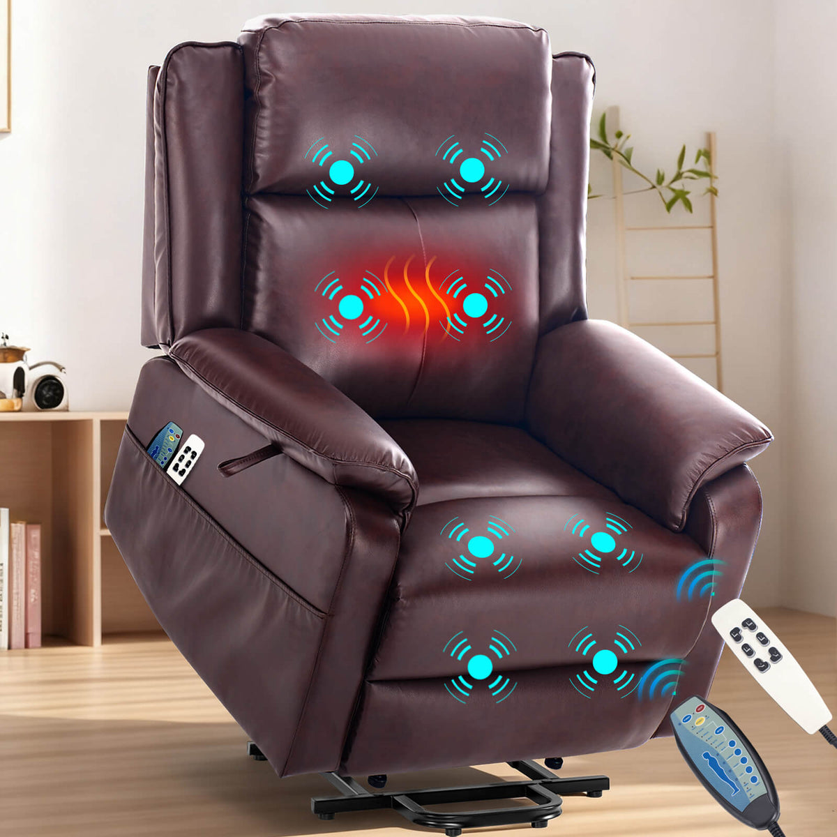 Fauteuil inclinable électrique zéro gravité et position infinie avec massage et chauffage