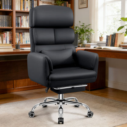 Grand Fauteuil de Bureau de Direction avec Soutien Lombaire Ergonomique 6088