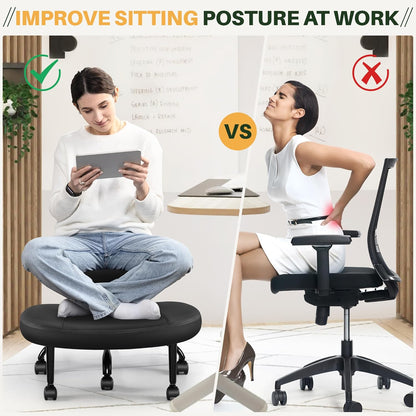 Chaise ergonomique pour posture en tailleur TDAH Primy D19