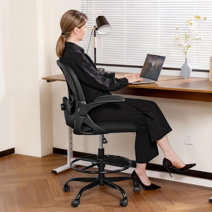 Chaise de Dessin Primy avec Accoudoirs Relevables et Support Lombaire 3D 2401-Z
