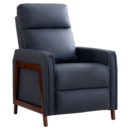 Fauteuil inclinable électrique en cuir de style Mid-Century Modern