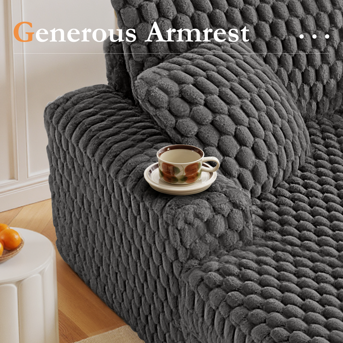 53 Fauteuil de salon capitonné – Canapé-lit moderne avec coussins et accoudoirs, Lit fauteuil douillet pour salon, chambre à coucher